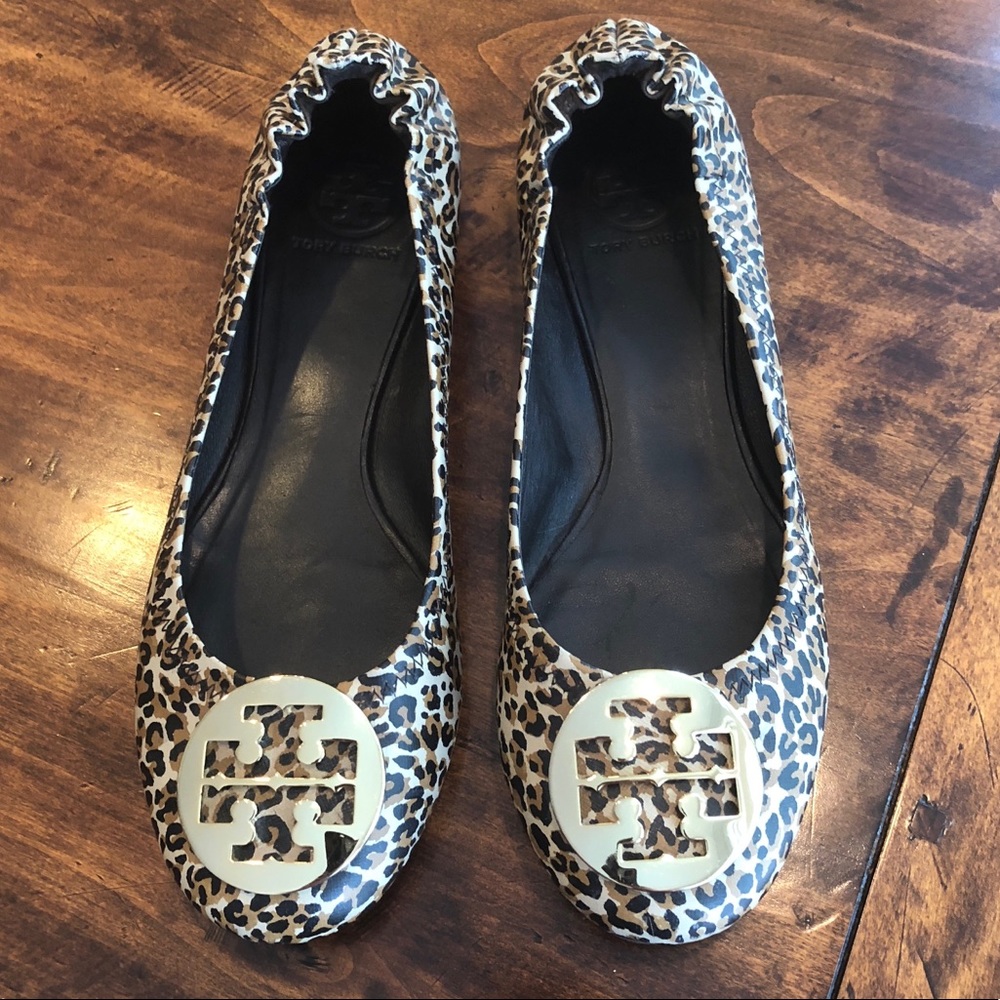 Tory Burch Reva Leopard Ballet Flats